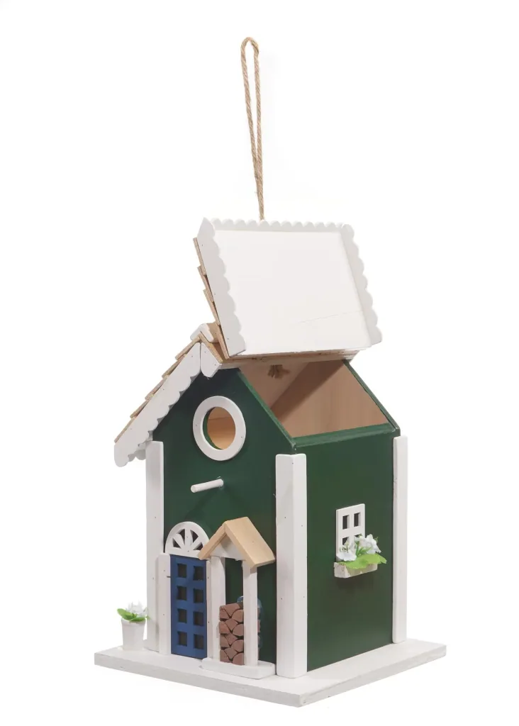 Tit nesting box "Sepp", green
