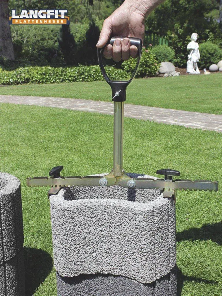 Plate lifter with extra long handle 30 - 50 cm