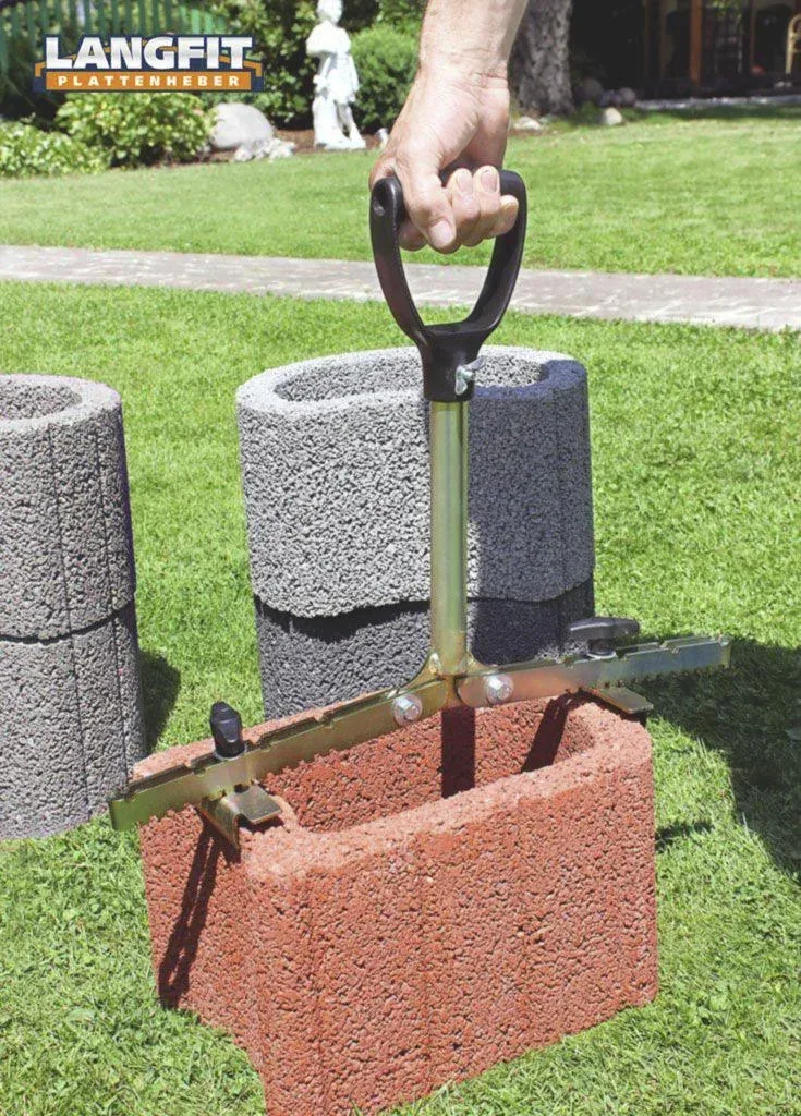 Plate lifter with extra long handle 30 - 50 cm
