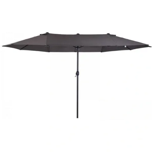 Parasol garden umbrella market umbrella double parasol patio umbrella with hand crank oval