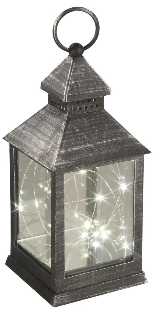 Lantern with mini string of lights