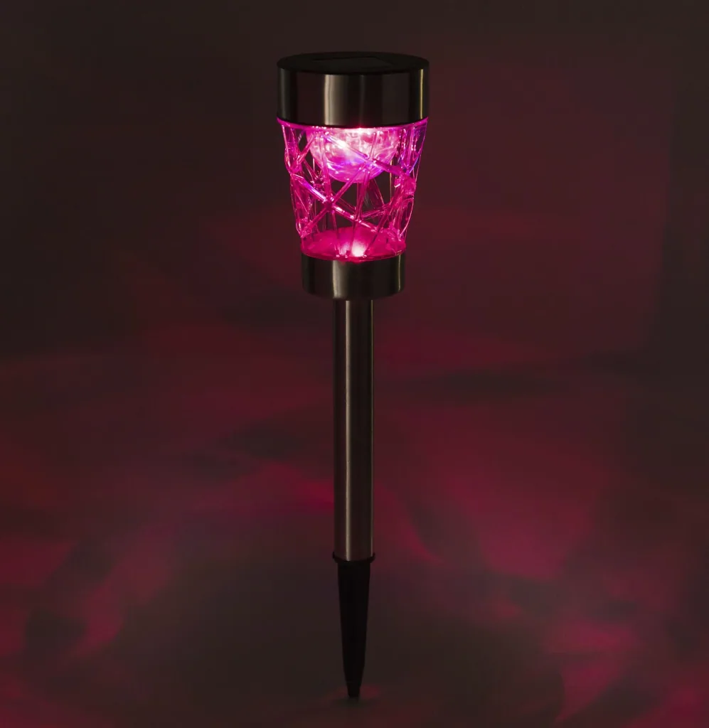 Rotating solar light with color change - set of 3