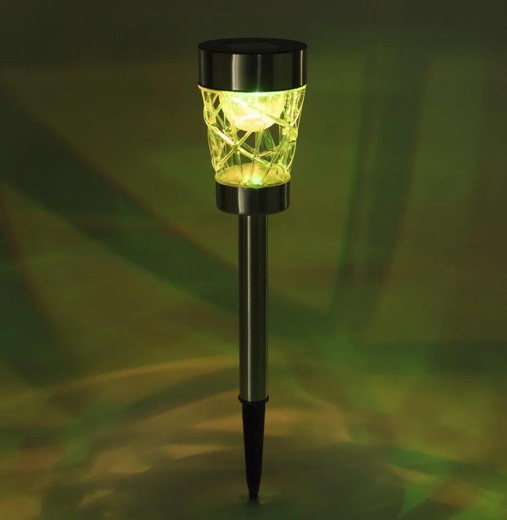 Rotating solar light with color change - set of 3