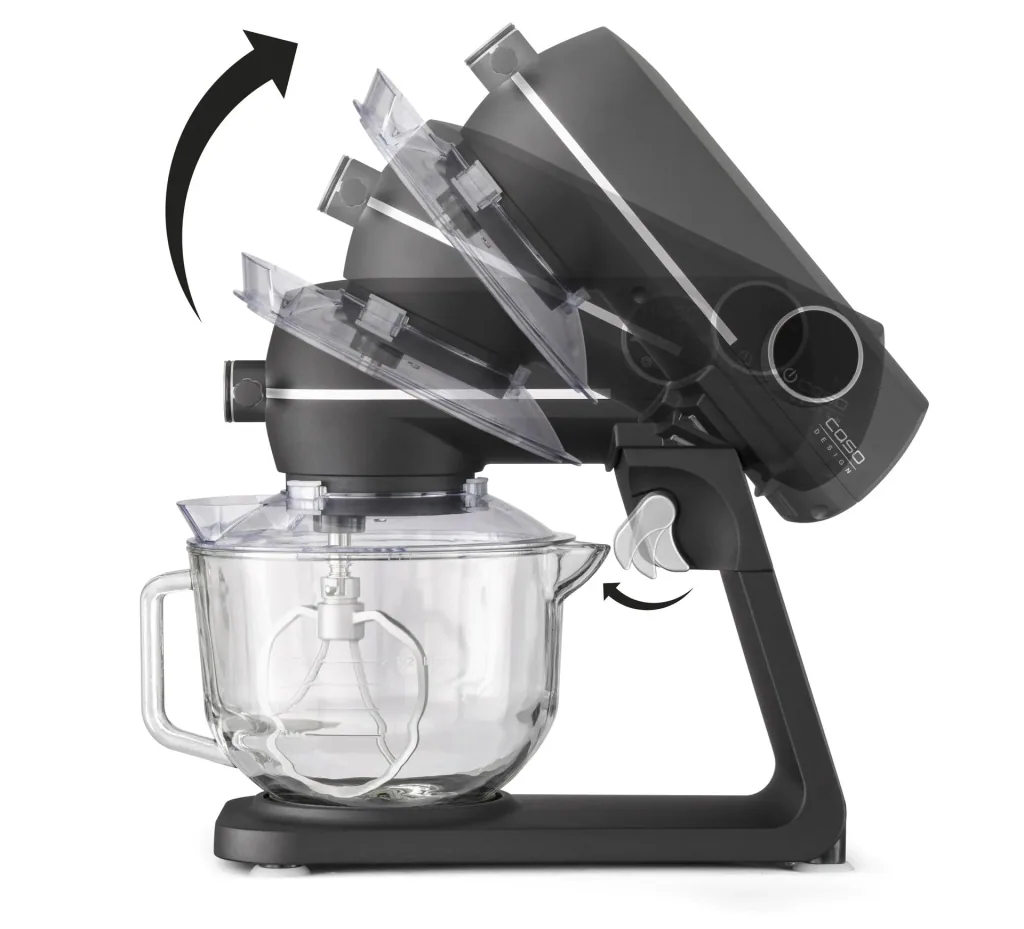 Food processor KM1800 Black G, glass bowl