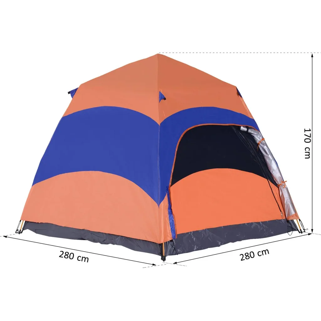Double-wall tent for 5-6 people