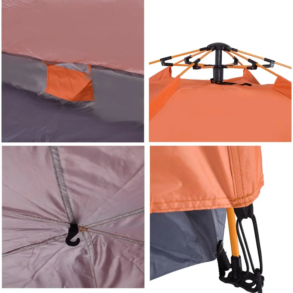 Double-wall tent for 5-6 people