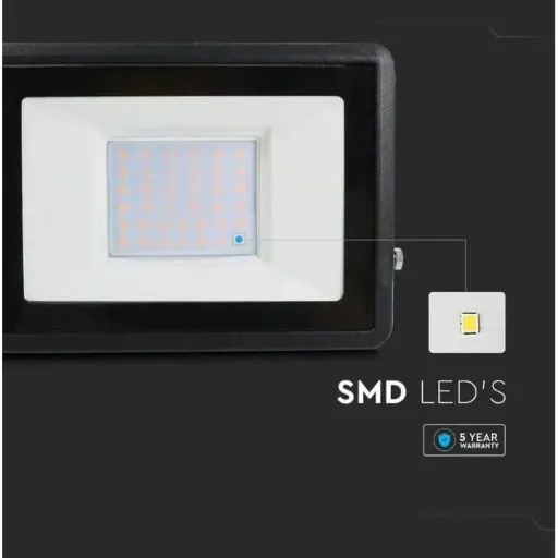 VT-138 LED Floodlight - 30W - 2340 Lm - 4000K - Black