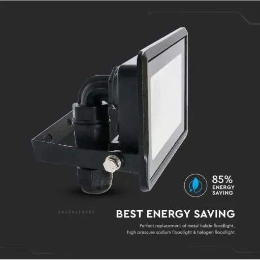 VT-138 LED Floodlight - 30W - 2340 Lm - 4000K - Black
