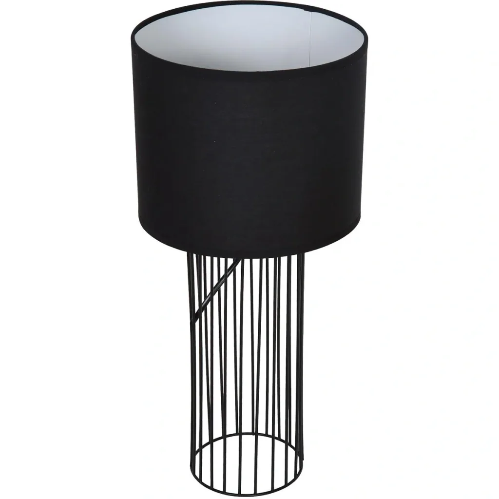 Table lamp with E27 socket, black