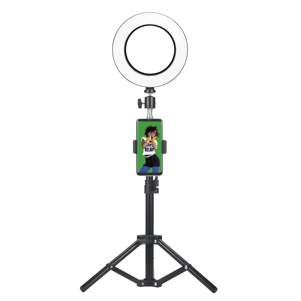 MyStudio Studio Kit with green screen, tripod with smartphone holder, microphone and video light