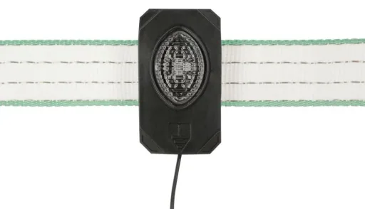 Pulse Flash, black, with green LED
