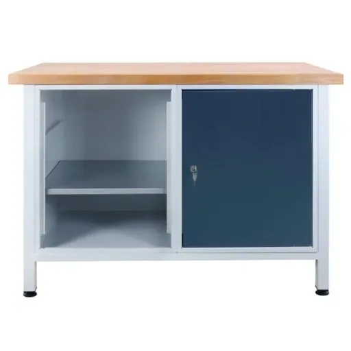 Workbench "Premium" shelf section, 1 door, L1200xW600xH840mm