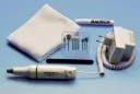 Professional manicure/pedicure set with 9 attachments.
