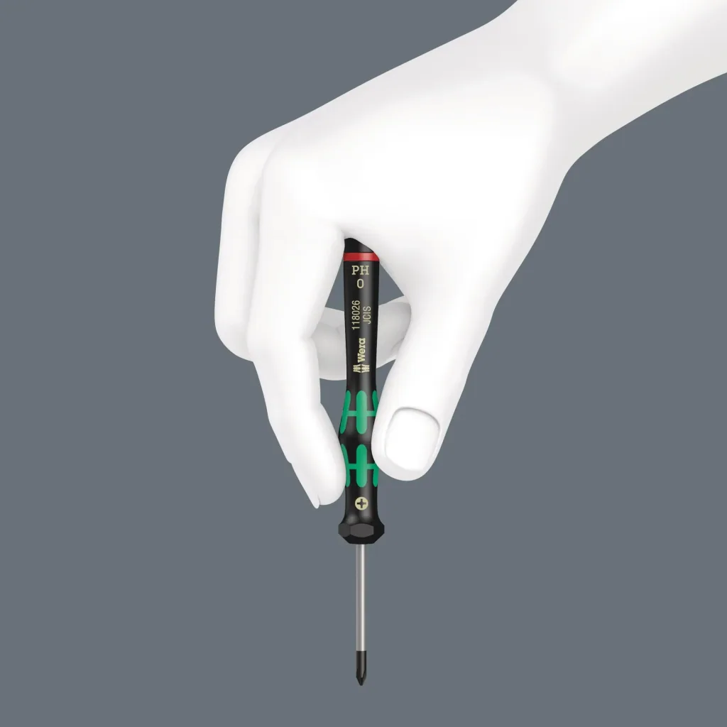Electronics screwdriver set including holder, 6 pieces