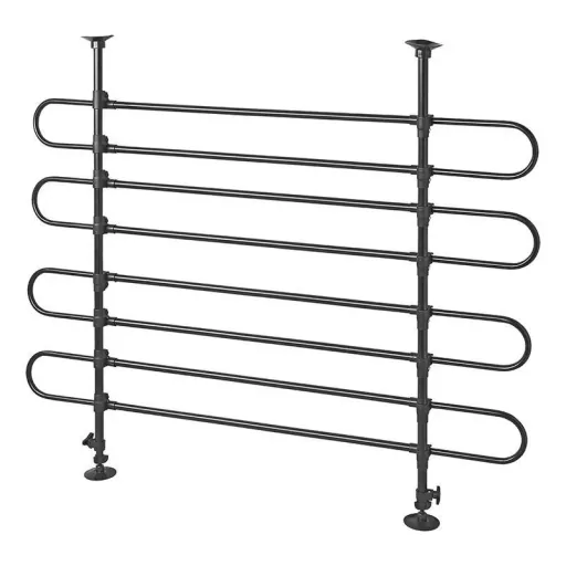 Luggage & dog guard, 2x4 rows of tubes