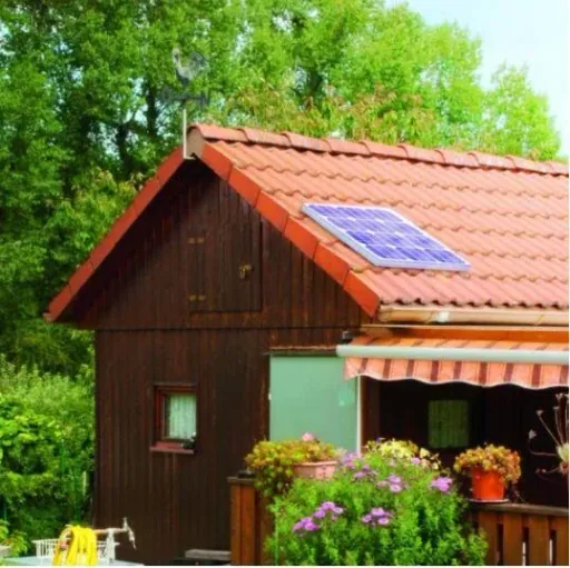 Solar island system 20 watts including battery and multiple socket