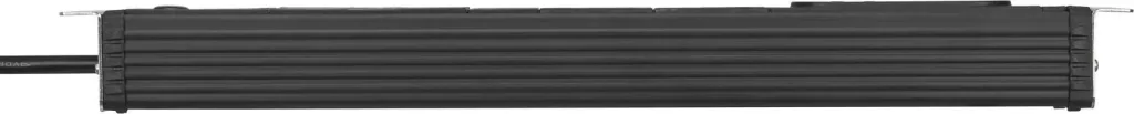 Premium Web Line 4-way power strip, 19" format ideal for server cabinets, ÜSS up to 60,000A, black