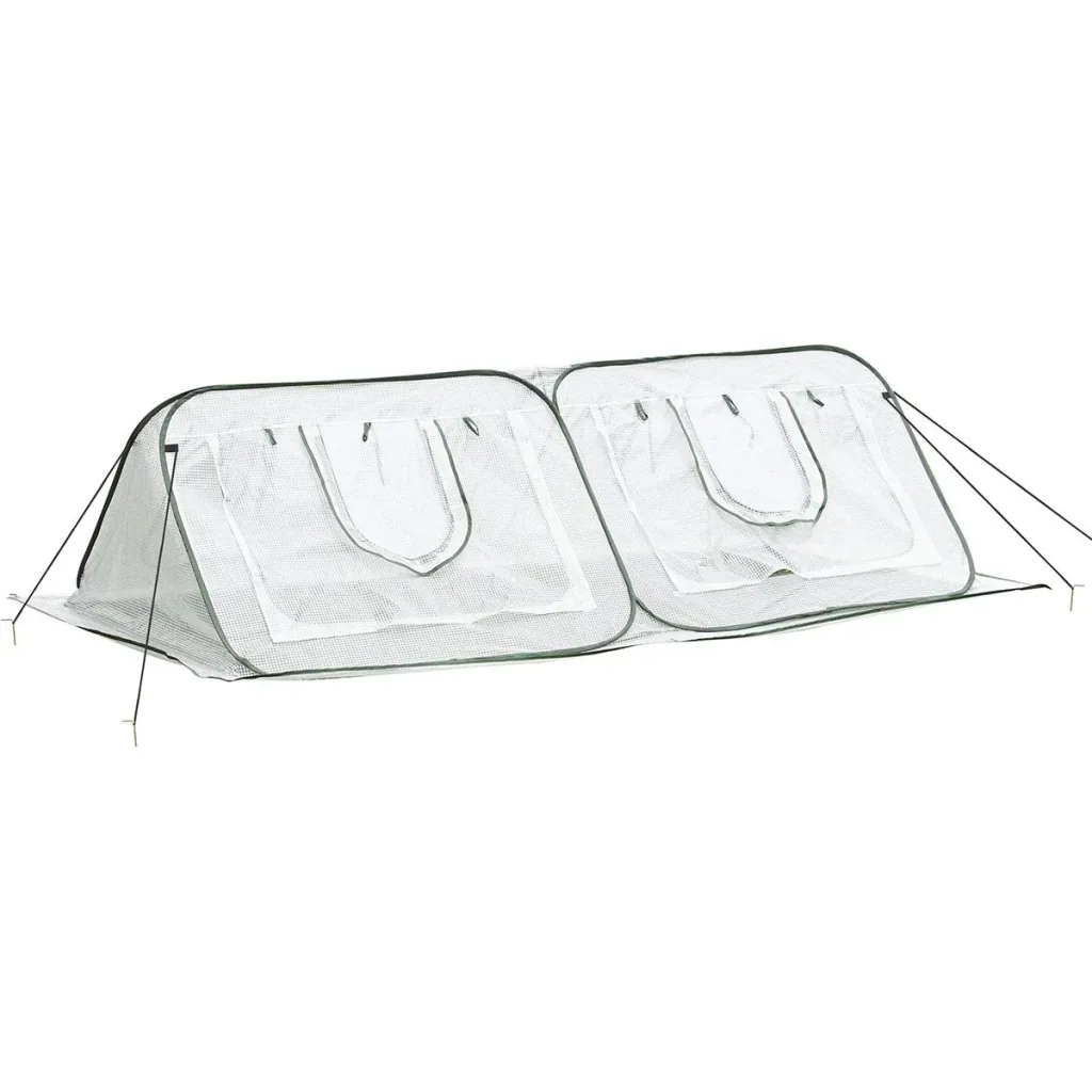 Pop-up greenhouse with carrying bag white