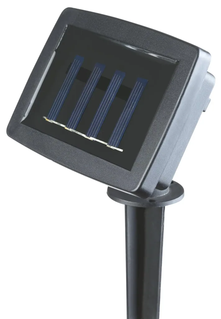 Solar LED fairy lights with realistic flame effect