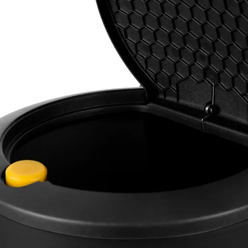 Double bucket for waste separation - black plastic 2x25L