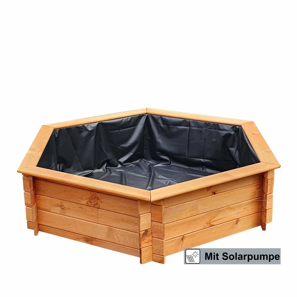 Hexagonal raised pond 200 cm solar