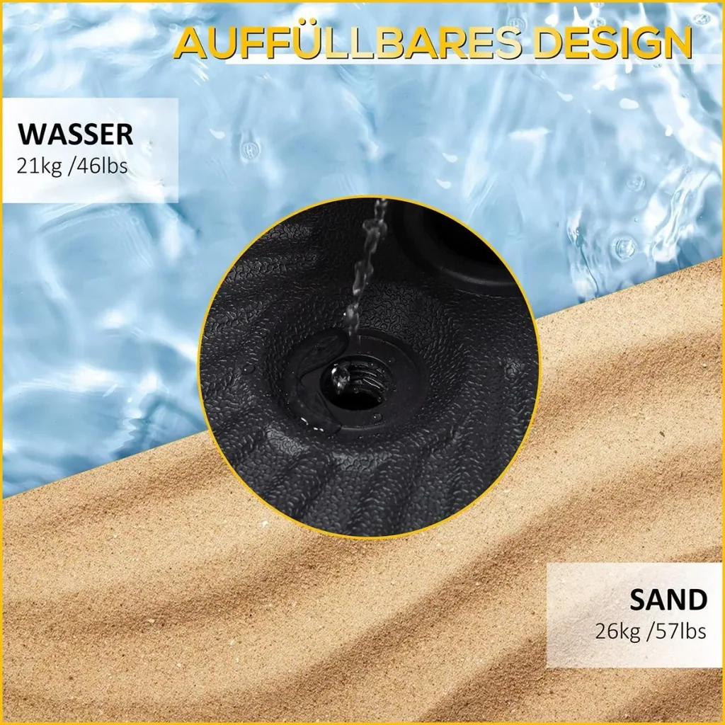 Parasol base 22 kg parasol stand