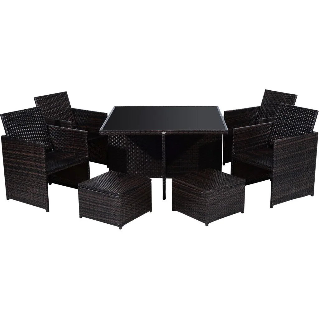 Garden furniture group as a 21-piece set