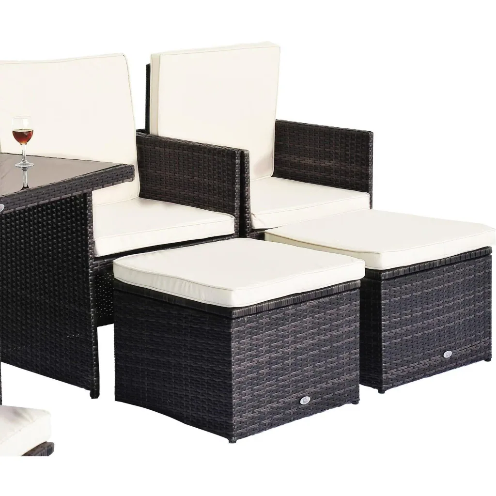 Garden furniture group as a 21-piece set