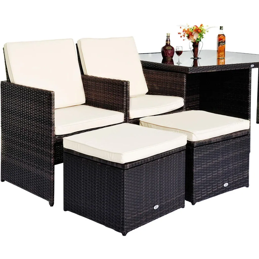 Garden furniture group as a 21-piece set