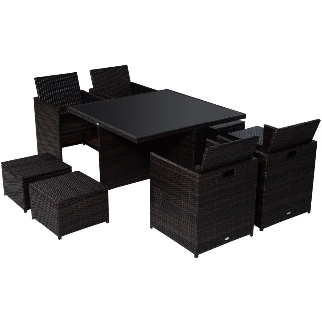Garden furniture group as a 21-piece set