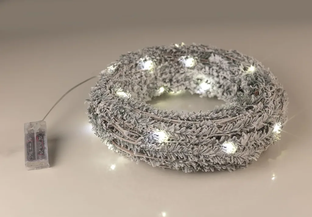 Christmas wreath with LED