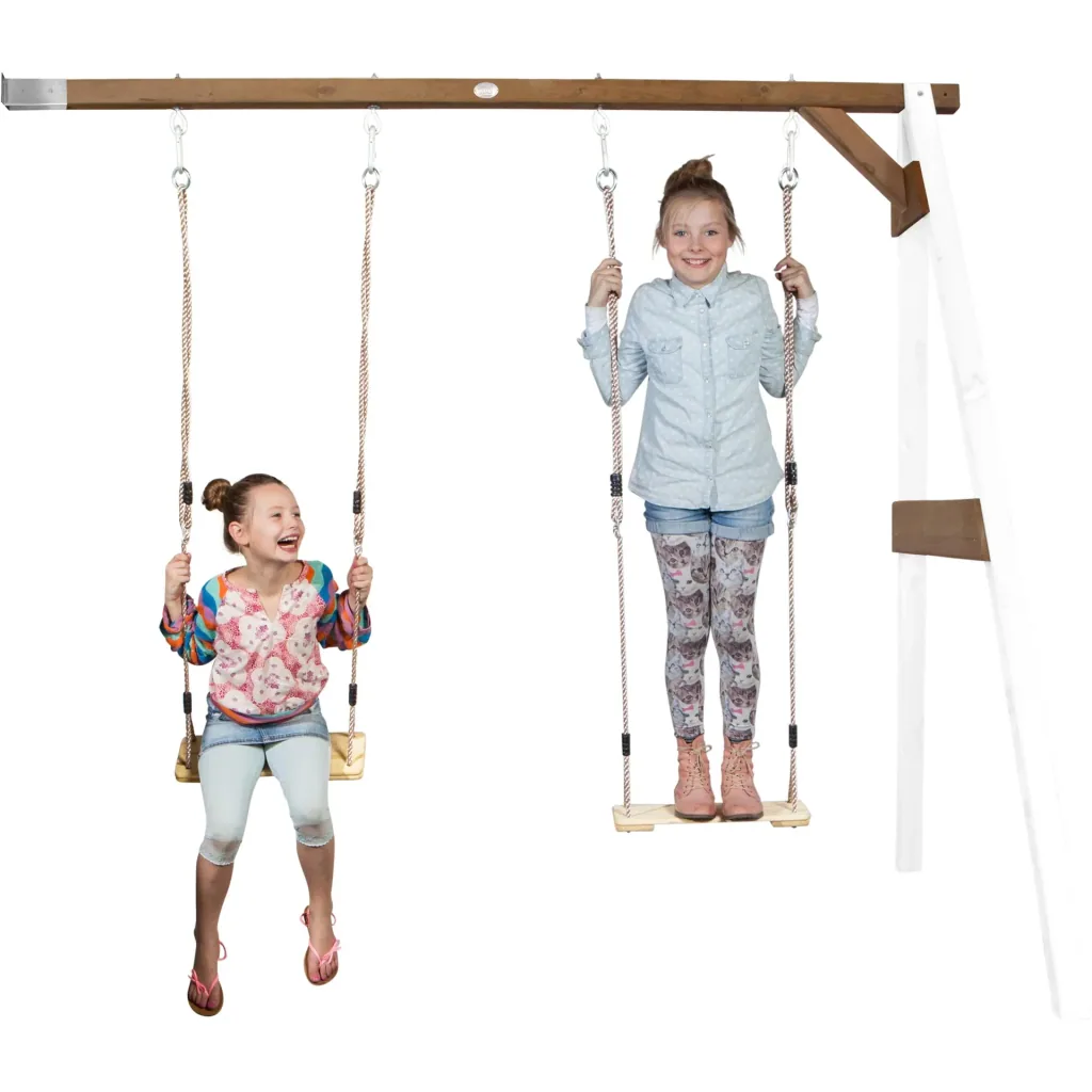 Double add-on swing white/brown