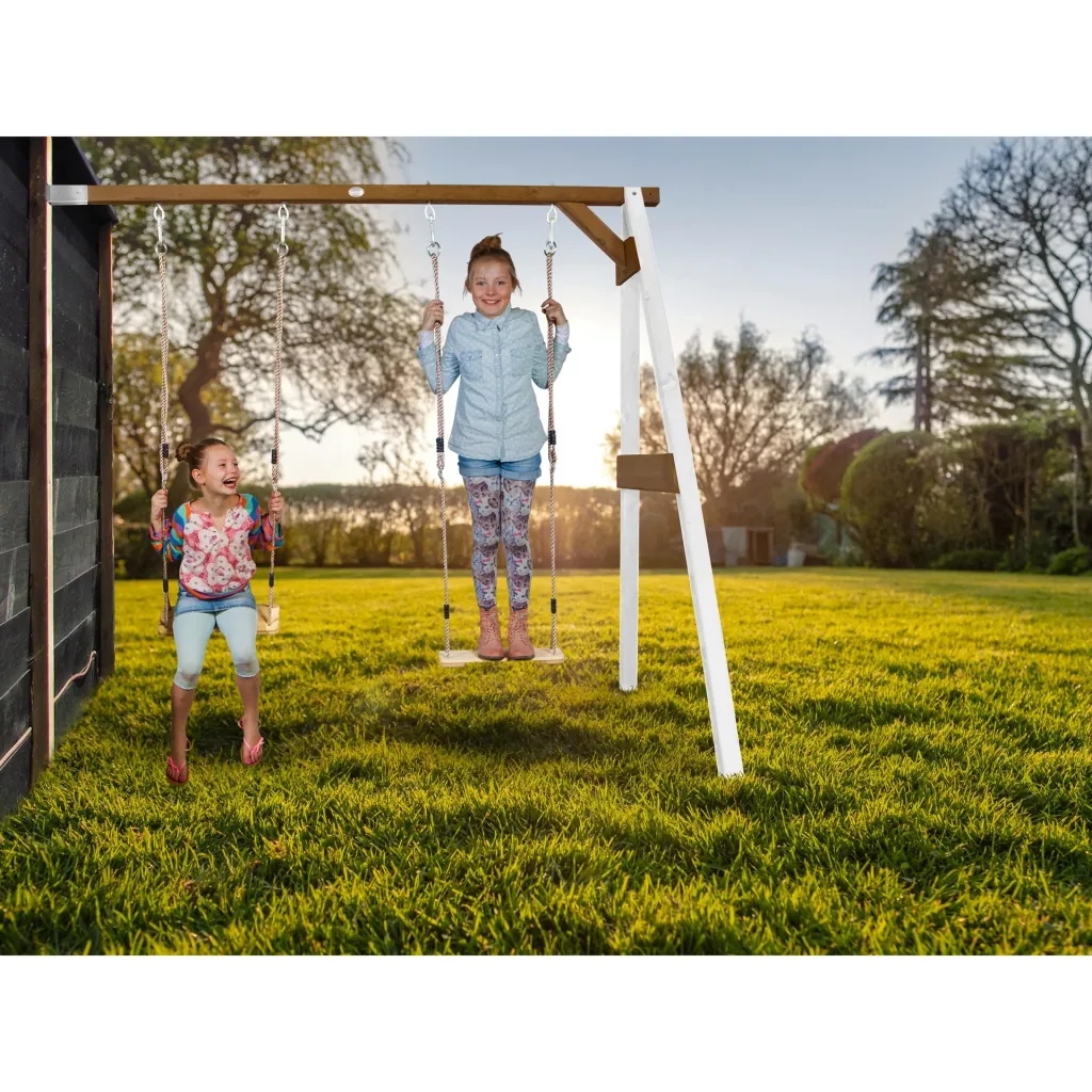 Double add-on swing white/brown
