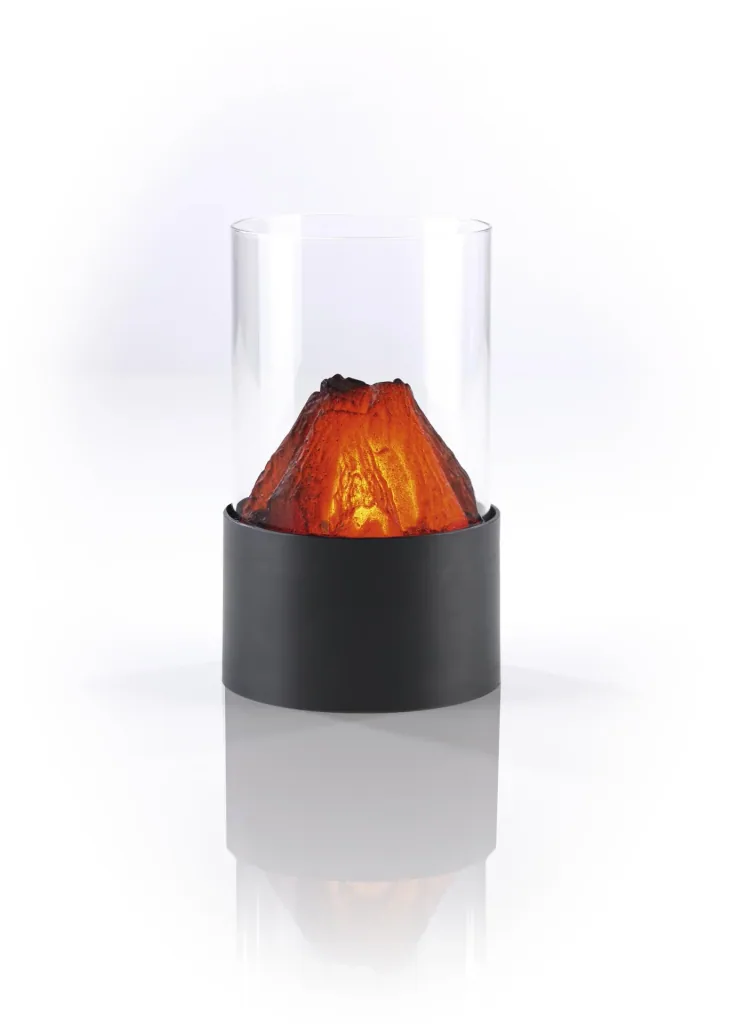 LED light with fireplace effect - set of 3