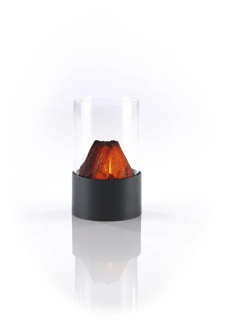 LED light with fireplace effect - set of 3