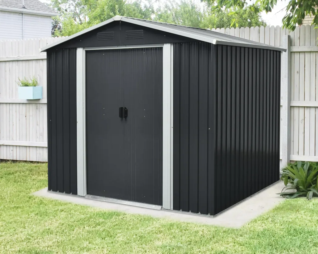 Tool shed Dresden II 106, slate/cream