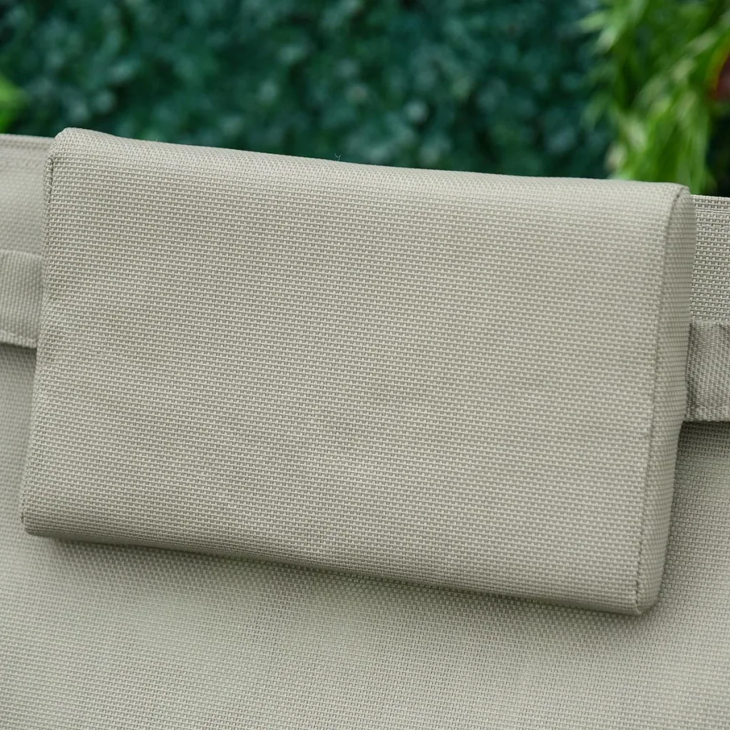 Rocking chair breathable mesh fabric light grey
