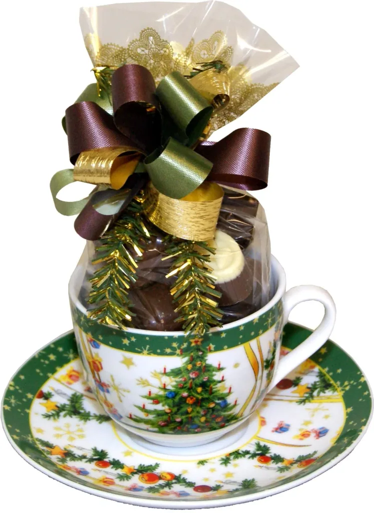 Christmas place setting "Christmas tree" set of 2 green