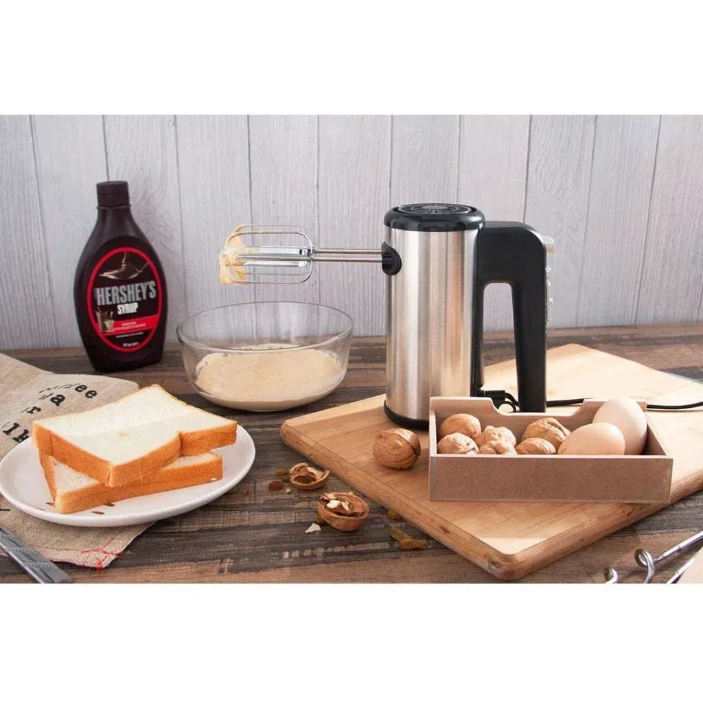 Hand mixer - 5 speed settings - 750W - stainless steel