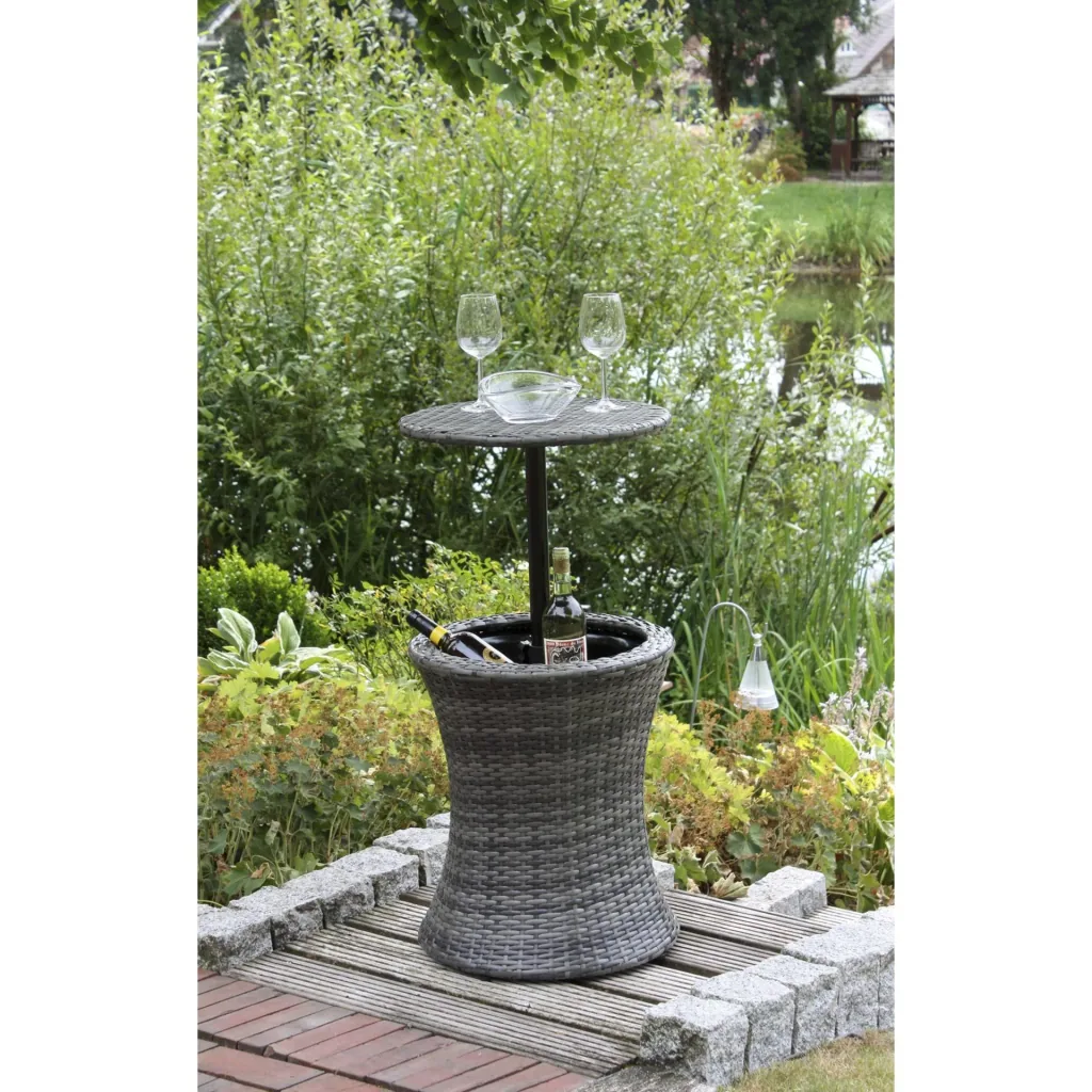 Garden table "Mumbai" with drinks cooler