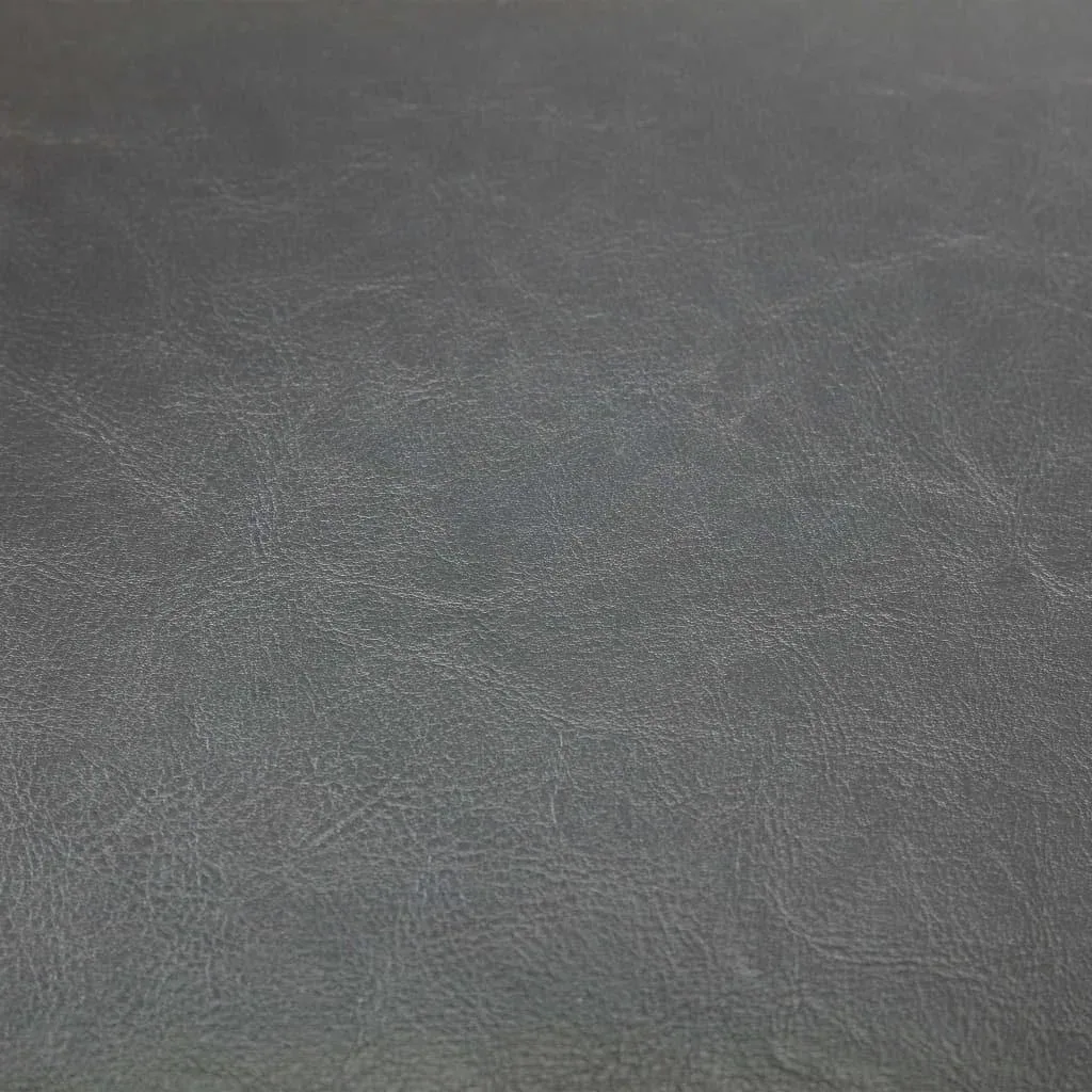 Bucket seat with ottoman leather grey