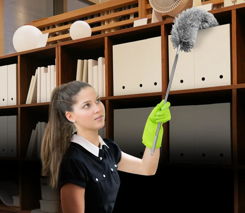 Telescopic feather dusters, set of 6