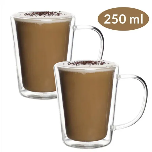 Tea glasses set of 4 - 250ml each - double glass