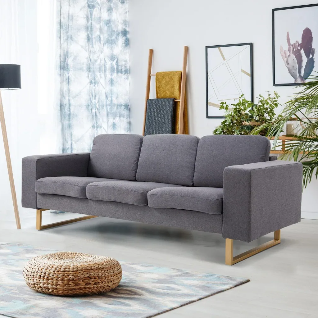 Upholstered sofa as 3-seater