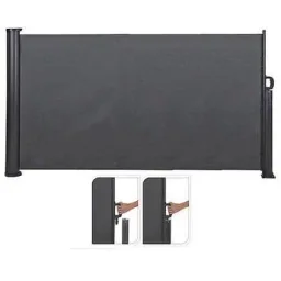 Koopman Terrace Windbreak - 3x1.4 m - Anthracite - Retractable