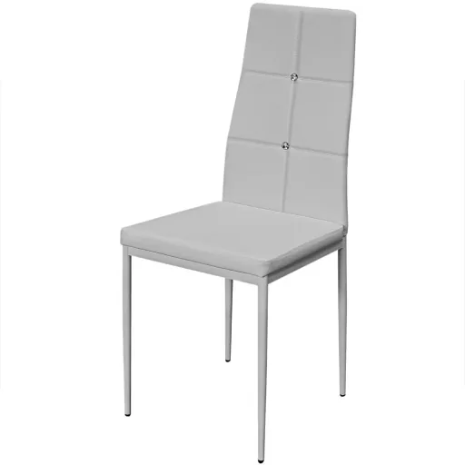 Dining chair 6 pieces white