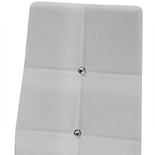 Dining chair 6 pieces white