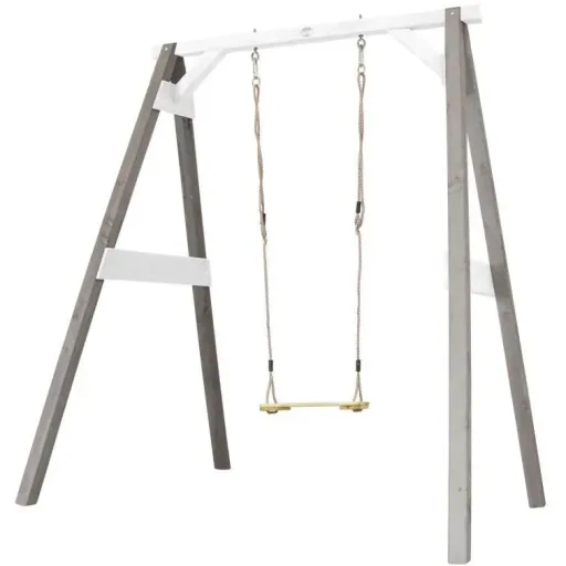 Single swing grey / white