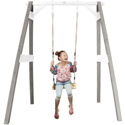 Single swing grey / white