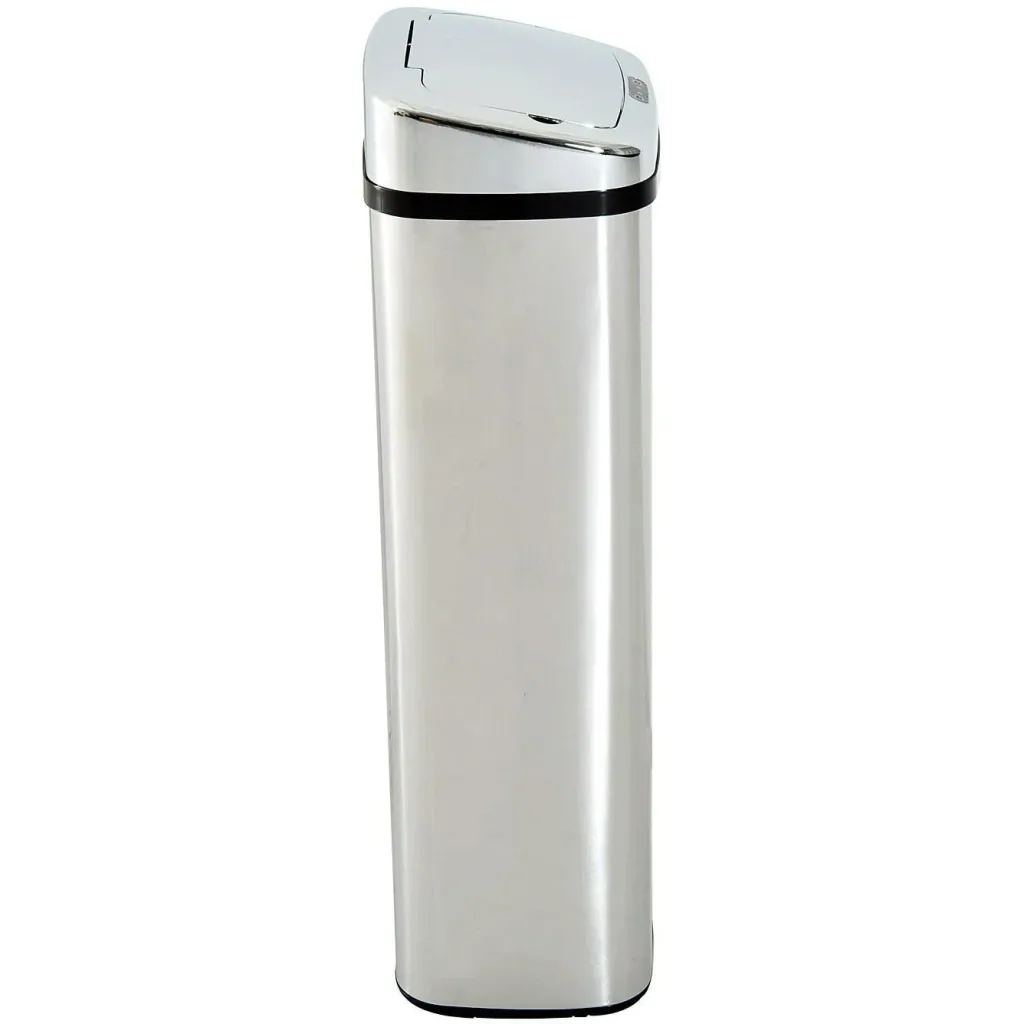 Automatic trash can with sensor, stainless steel 50L, silver
